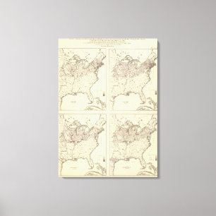 Toile Population irlandaise et allemande 1870