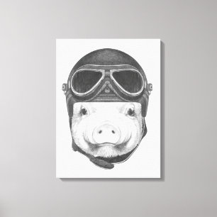 Toile Porc de casse-cou