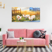 Toile Porcelets sur la ferme (Insitu(Salon))