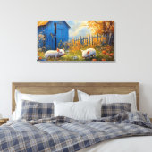 Toile Porcelets sur la ferme (Insitu(Chambre))