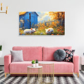 Toile Porcelets sur la ferme (Insitu(Salon))