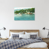 Toile Port avec yachts et bateaux à voile (Insitu(Chambre))