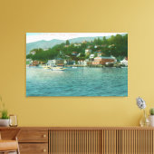 Toile Port avec yachts et bateaux à voile (Insitu(Salon))