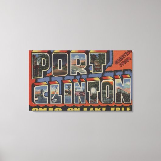 Toile Port Clinton, Ohio - Lac Érié (Recto)