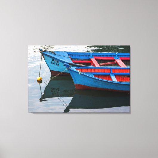 Toile Port d'Angelmo, bateaux de pêche. (Recto)