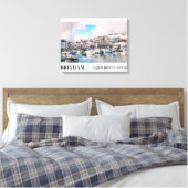 Toile Port de Brixham, Riviera anglaise, Devon (Insitu(Chambre))