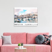 Toile Port de Brixham, Riviera anglaise, Devon (Insitu(Salon))