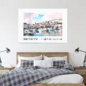 Toile Port de Brixham, Riviera anglaise, Devon (Insitu(Chambre))