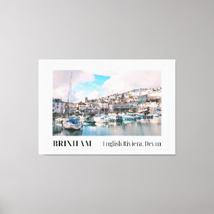 Toile Port de Brixham, Riviera anglaise, Devon