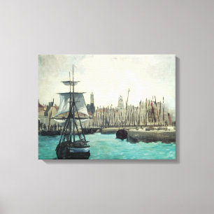 Toile Port de Calais par Manet, Impressionnisme Vintage 