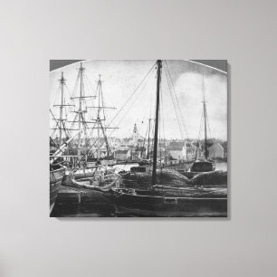 Toile Port de pêche à la baleine, New Bedford