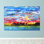 Toile Port patriotique (Insitu (Plancher de Bois))