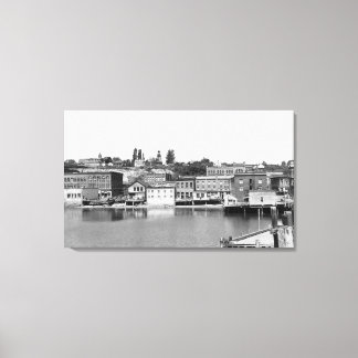 Toile Port Townsend, WA Waterfront Town View Photographi