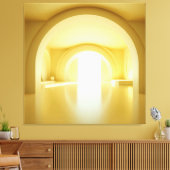 Toile Portail Arqué Jaune (Insitu(Salon))