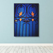 Toile Porte bleue (Insitu (Plancher de Bois))