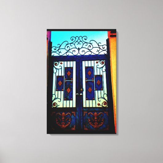 Toile Porte bleue (Recto)