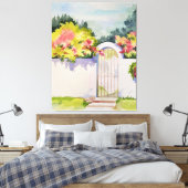 Toile Porte de jardin arquée aquarelle (Insitu(Chambre))