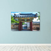 Toile Porte du temple coréen (Insitu (Plancher de Bois))