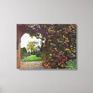 TOILE PORTE EN BRIQUE ARCHIVÉE/VINE MUR EN BRIQUE COUVER
