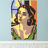 Toile Porte-femmes pop art (Insitu (Plancher de Bois))