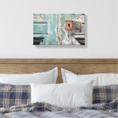 Toile Porte peinte bleu vieille croupe (Insitu(Chambre))