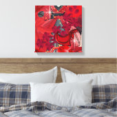 Toile Porter rouge (Insitu(Chambre))
