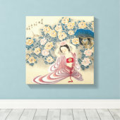 Toile Porter une fleur dans la tête (Insitu (Plancher de Bois))