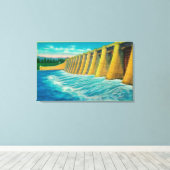 Toile Portes de déversement sur le barrage de Bonneville (Insitu (Plancher de Bois))