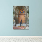 Toile Portes de l'ancienne église à Detroit (Insitu (Plancher de Bois))