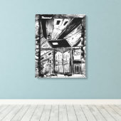 Toile Portes ouvertes (Insitu (Plancher de Bois))