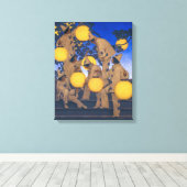 Toile Porteurs de lanternes | Maxfield Parrish | (Insitu (Plancher de Bois))