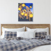 Toile Porteurs de Lanternes | Maxfield Parrish | (Insitu(Chambre))