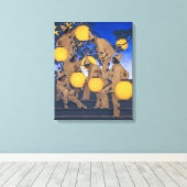 Toile Porteurs de Lanternes | Maxfield Parrish | (Insitu (Plancher de Bois))