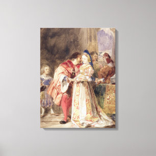 Toile Portia et Bassanio, c.1826 (la semaine, encre