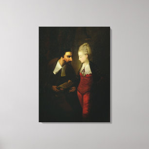 Toile Portia et Shylock "du négociant de Venise" A