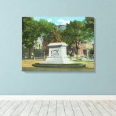 Toile Portland, MaineOverhead Vue de Portland (Insitu (Plancher de Bois))