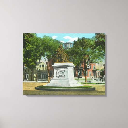 Toile Portland, MaineOverhead Vue de Portland (Recto)