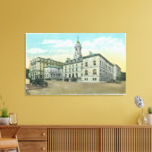 Toile Portland, MaineVue extérieure de l'hôtel de ville (Insitu(Salon))