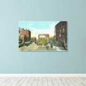 Toile Portland, MaineVue panoramique du Carré du Congrès (Insitu (Plancher de Bois))