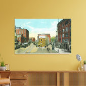 Toile Portland, MaineVue panoramique du Carré du Congrès (Insitu(Salon))