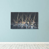 Toile Portland, OR - Illumination du navire de guerre (Insitu (Plancher de Bois))