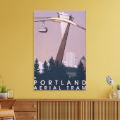 Toile Portland, OregonScène de tramway aérien (Insitu(Salon))