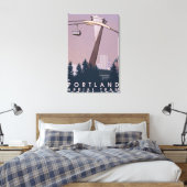 Toile Portland, OregonScène de tramway aérien (Insitu(Chambre))