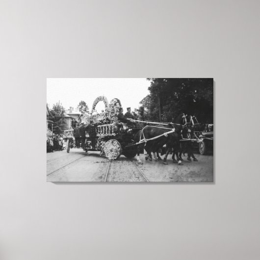 Toile Portland, OU Festival Rose Chevaux de parade (Recto)