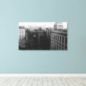 Toile Portland, OU Vue de Broadway depuis Main St. (Insitu (Plancher de Bois))