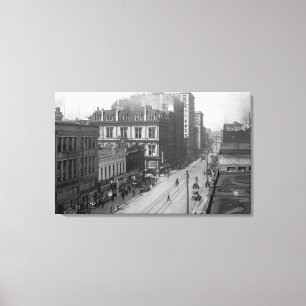 Toile Portland, OU vue de troisième photographie de rue