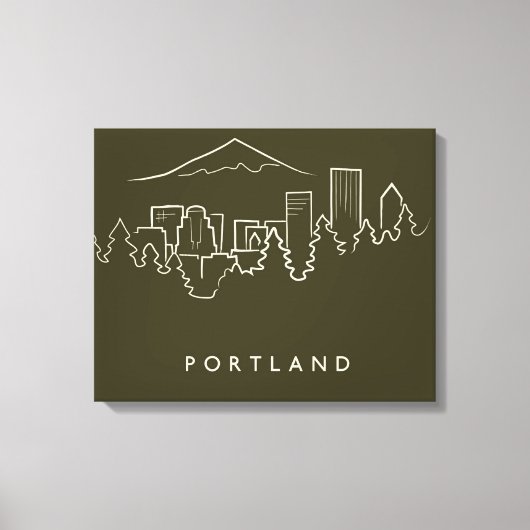 Toile Portland Skyline (Recto)