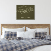 Toile Portland Skyline (Insitu(Chambre))