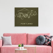 Toile Portland Skyline (Insitu(Salon))