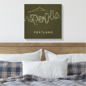 Toile Portland Skyline (Insitu(Chambre))